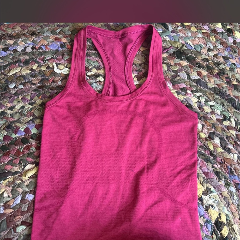 lululemon athletica Racerback Tank Top in Fuchsia